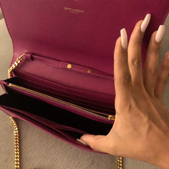 YSL hot pink clutch - Picture 3 of 4